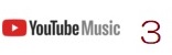 YouTubeMusicのロゴで、クリック（タップ）して下さい。
